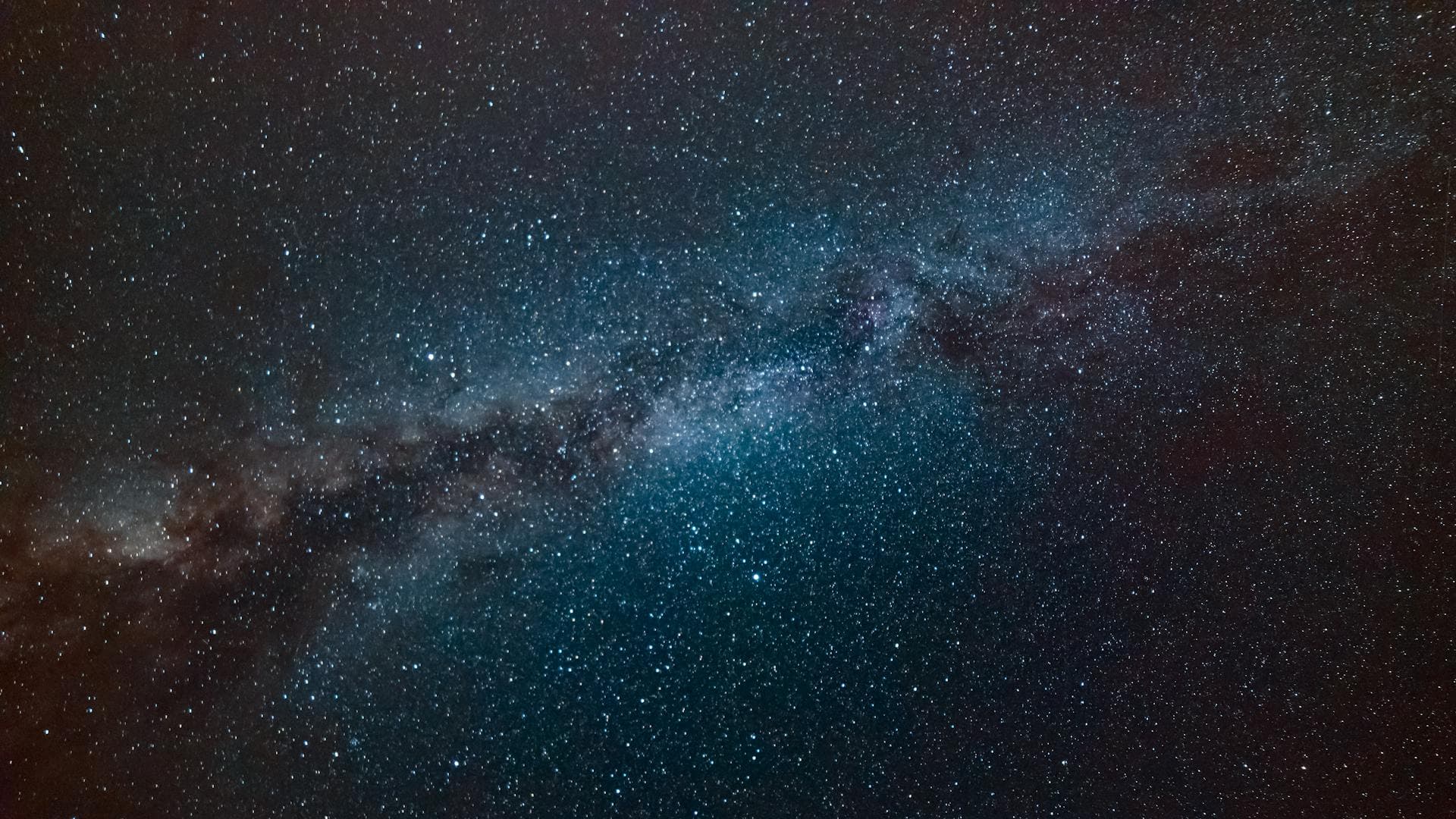 Milky Way over mountains